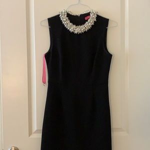Betsy Johnson Embellished Neck Dress